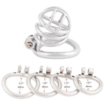 Stainless Steel Small Male Chastity Device Ergonomic Design Stealth Lock For Adults Solitary Extreme Confinement Cage S055 (2.17 Inch/ 55Mm)