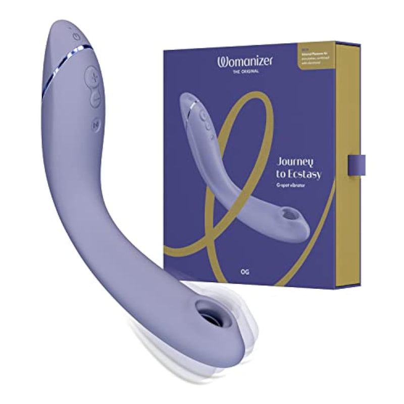 Og G Spot Vibrator | Sucker Sex Toy For Women With 12 Intensity Levels | Curved Pleasure Air Technology Dildo Vibrator | Flexible Personal Massager G Spot Stimulator Adult Sex Toy | Lilac