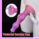 Squirting Dildo Animal Alien Luminous Dog Knot Dildo With Powerful Suction Cup, Adult Toys For Women