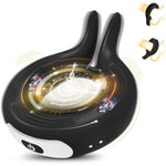 Vibrating Penis Ring For Male,Pleasure Cock Ring Vibrator,Silicone Stretchy Cockrings For Erection Stimulating With 10 Vibration Modes,Adult Sex Toys & Games For Men Erection Sex,Rabbit Design