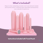 More Sizes! Seven New Sizes Made in USA Heat Sealed in Safety Bag Smooth Plastic Set of 7 with Travel Pouch