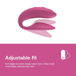 Sync 2 Pink App Control Couples Vibrator & Pjur Aqua Water Based Personal Lubricant 3.4 Fl Oz - Couples Sex Toys Bundle