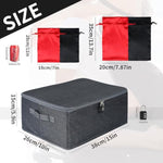 Locking Storage Box For Sex Toys | Portable Ditty Travel Box | Discreet Adult Toy Organizer Case With Combination Lock & Drawstring Bags (Dark Grey, 15" X 10" X 5.9" (38X26X15 Cm))