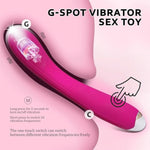 Silicone Soft Vibrating Dildo Massager For Clitoral And Anal Stimulation With 10 Vibration Patterns Adult Sex Toys For Women And Couples (Rosy Red)