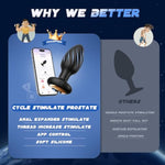 Couples Sex Toys Large Butt Plug - Thicken 360° Cycle Stimulate Vaginal Prostate Massager With 7 Vibrating Remote Control, Silicone Female Women Sex Toys Clitoral Stimulator Adult Sex Toy & Games