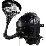 Faux Leather Blindfold Mask with Adjustable Strap and Breathable Design for BDSM and Fetish Play