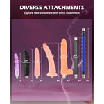 Automatic Sex Machine, Dildo Thrusting Machine With Multi-Attachment For Women Men Couples, Automatic Adult Sex Toys Love Thrusting Dildo Machine For Vaginal Anal Massage Masturbation (Combo F)