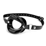 Open Mouth Gag Red Lips Shaped Oral Sex Gag Bondage Restraints Fetish Bdsm Slave Sex Toy O Ring Mouth Gag Red Lips Erotic Adult Sex Products(Black)
