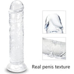 12.5 * 2.3 Inch Huge Dildos Realistic Clear Dildo With Strong Suction Cup Hands-Free Huge Dong Big Size Adult Sex Toy For Women Or Men Anal Dildo