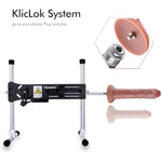 Realistic Dildos, Dual-Density Silicone Dong With Kliclok System, 2Pcs Anal Initiation Kit For General Users- S And M Size Burisi Brothers Sex Toy