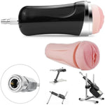 Sex Machine Attachments For Men, Male Masturbation Cup Sex Toys Automatic Thrusting Sex Machine Quick Lock Male Masturbator