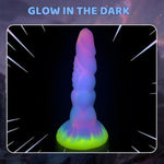 8.2" Realistic Dildo Monster Alien Dragon Dildo Luminou Glow In The Dark, Fantasy Dildo Silicone Knot Dildo Thick Dildo Creature Cocks Adult Toys For Women Men Wedding Gift