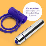 Multicoloured Best Night Ever Toy Kit For Adults - Accessories For Couples - 5 Pieces