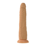 Naughty Realistic Silicone Dildo With Suction Cup, Adult Sex Toy, Slim, Beginner, Flesh, 7.5"