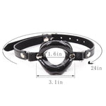 Gag Mouth Silicone Lips Mouth Gag O Ring Mouth Gag Adjustable Strap Mouth Gags Bondage Toys Opening Gag Open Gag For Couples Toys Mouth Gag Games (Black)