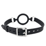 Silicone Open Mouth Gag For Sex, Bdsm Toys Bondage Restraints Sex Gag Muzzles (Black-1)