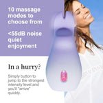 Mini Wand Vibrator, Cute Scissor Rabbit Massager, Quiet Waterproof Personal Massage Device For G Point (Purple)