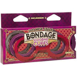Doc Johnson Japanese Bondage - Silicone Cuffs - Single-Piece Premium Silicone Handcuffs for Soft Bondage or Restraint Play - Small - Purple