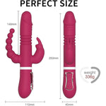 Rabbit Vibrator G Spot Vibrator Waterproof Realistic Silicone Dildo With 10 Vibrating Modes Sex Toys For Women For Body Rechargeable