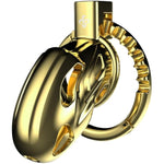 Male Chastity Cage, Zinc Alloy Chastity Device, Integrated Adjustable Ring Cock Cage Lightweight Chastity Cage With Keys Adult Sex Toy For Men (Gold)