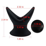 Silicone Anal Butt Plugs:Hollow Tunnel Anal Plug Anal Trainer Black Anal Training Anal Sex Toys For Men Women Couples Soft Anus Dilator Anal Sex Trainer V-Shape Bdsm Toys Anal Toys