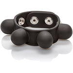 Weighted Ball Stretcher Silicone With Fully Adjustable 3 Snap Design Erection Enhancer, Black (43055)