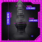 Realistic Dildo 9.05 Inch Black G-Spot Dildo Liquid Silicone Textured Fake Penis With Strong Suction Cup & Big Knot & Tapered Glans Sex Toys For Women Men Vaginal Anal Masturbation