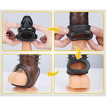 Condom Male Condom Adult Lock Crystal Case Special Design 2024 Black