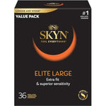 Elite Large 36 Count And Extra Studded 22 Count Ultra Thin Non-Latex Condoms