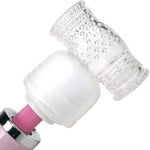Male Masturbation Attachment for Wand Vibrators - Penis Stimulation Sleeve with Textured Design