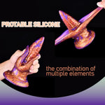 Silicone Tongue Dildo, Anal Docking Plug Sensual Toy Animal Dildo Penis Toy, Colorful G-Spot Stimulation And Anal Play