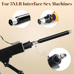 Sex Machine Attachments,3Xlr Connector Double Head Flexible Extention Rods,9.8Inch/25Cm Extend Tube,Extend Dildos Adapter For Automatic Thrusting Sex Machine
