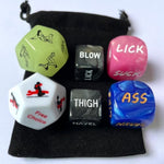 6 Pcs Sex Dice - Positions Sex Game Toys, Glow Dice For Date Night, Romantic Anniversary & Valentines Gifts For Couples