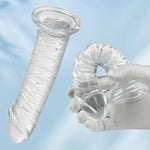 Realistic Small Dildo Butt Plug 6.88 Inch Clear Dildo With Suction Cup Anal Sex Toys For Prostate Massage Anal Stretching Adult Sex Toys For Men Women Couples Masturbation
