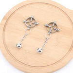 Sexy Nipple Clamps Non Piercing For Women, Screw Adjustable Nipple Clips Non Pierced With Bells, Decorative Body Jewelry Chain Nipple Toys, Breast Clamps Novelty (Style P)