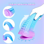 Double Ended Tentacle Dildo, 10.8" Big Dragon Dildo With Suction Cup, Alien Double Dildos With Liquid Silicone, Dual Sided Monster Design With Tongue Fantasy Dildos Adult Toys