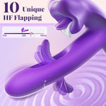 G Spot Vibrator Sex Toys For Women,Thrusting Dildo With 7 Kissing Modes & 10 Flapping Patterns, Vibrators Adult Toy For Clitoral & Anal Stimulation, Sexual Pleasure Tools For Women