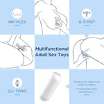 Dual-Stimulation Finger Vibrator Accessaries, Reusable Transparent Soft Stretchy Vibrators, Adult Sex Toys For Women Couples, Detachable Mini Bullet Vibrator Clitoral G-Spot Nipple Vibrators Sex Toy