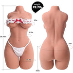 Sex Doll, Adult Sex Toys For Men Fullsize Male Masturbator With Pussy Ass,3 In 1 Realistic Sex Toys Female Torso Doll With Tight Vaginal Anal Legs And Boobs, 3D Lifelijke Love Doll-Brown Yqy
