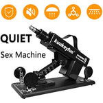 Thrusting Sex Machine, Automatic Dildo Machine For Women And Men, Adjustable Adult Sex Toys With Attachments (9 Piece Set)