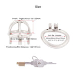 Small Male Chastity Device Stainless Steel Ergonomic Design Cock Cage Adult Game Sex Toy B845 45Mm