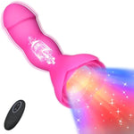 Anal Vibrator Adult Sex Toys With Illuminated Bottom, Silicone Dildo Head Design Vibrating Butt Plug Wireless Remote Control Usb Rechargeable 7 Vibration Modes Masturbator For Men Women