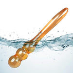 Glass Anal Bead Butt Plug, Crystal Glass Butt Plug Pleasure Wand, Double Ended Glass Dildo Stimulator Fetish Sex Slave Prostate Massager Masturbation Sex Toy For Women Men And Couple