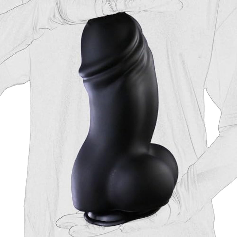 Giant Dildo, 4.3Inch Super Thick Huge Black Cock Fake Penis Monster Dildo With Suction Cup Anal Sex Toys For Men And Women
