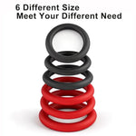 7-Piece Adjustable Silicone Penis Ring Set for Enhanced Erection and Pleasure