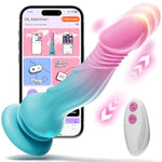 Adult Sex Toys Thrusting Dildos, Realistic Dildo G Spot Vibrator For Women Vaginal Anal Sex Hand Free Play, 7.5” Suction Cup Dildo With 9 Vibrating & Thrusting Modes, Couple Sex Toys & Games