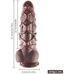 Big Monster Dildo,10.75 Inch Thick G Spot Dildos With Hemp Rope And Strong Suction Cup For Women, Men Sex Toy