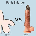 Penis Sleeve Penis Extender Adult Toys, Cockring Cock Sleeve Penis Enlarger Male Sex Toys With Ball Stretcher, Penis Enlargement Penis Pump Mens Sex Toys, Reusable Penis Extension Adult Sex Toys