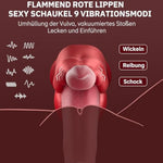 Thrusting Dildo Vibrator For Women - Soft Silicone Tongue Thrusting Vibrators Dildo Sex Toys With 3 Thrusting & 9 Vibration Heating Mode, G Spot Clit Stimulator Pleasure Tools For Female Couples