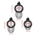 Silicone Chastity Cage Male Cock Cage Pink Penis Cage Sex Toy Chastity Devices Lock Design Bdsm Toys For Couples Sex (D12-Short,Black)